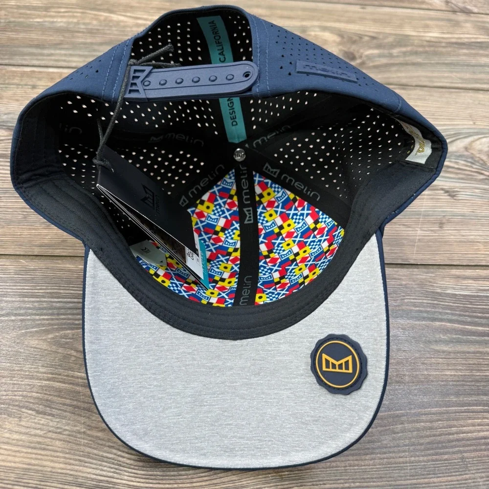 Melin Mens CL Hydro A-Game Captains‎ Hat Navy Blue Scrambled Eggs Snapback NEW